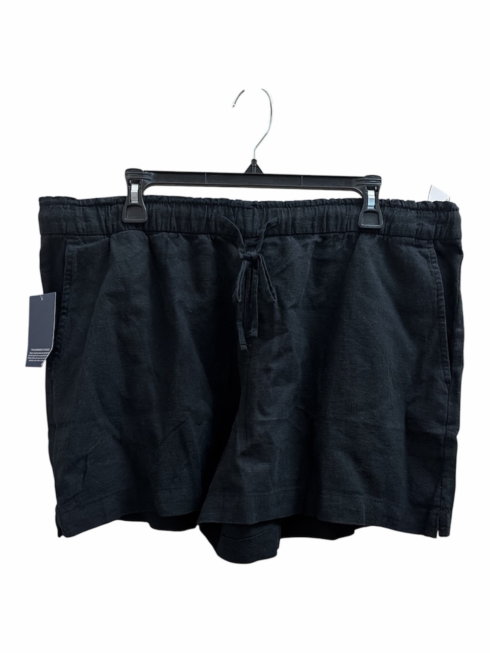 GAP Linen Blend Pull On Shorts with Pockets XL Black NWT - Picture 5 of 10